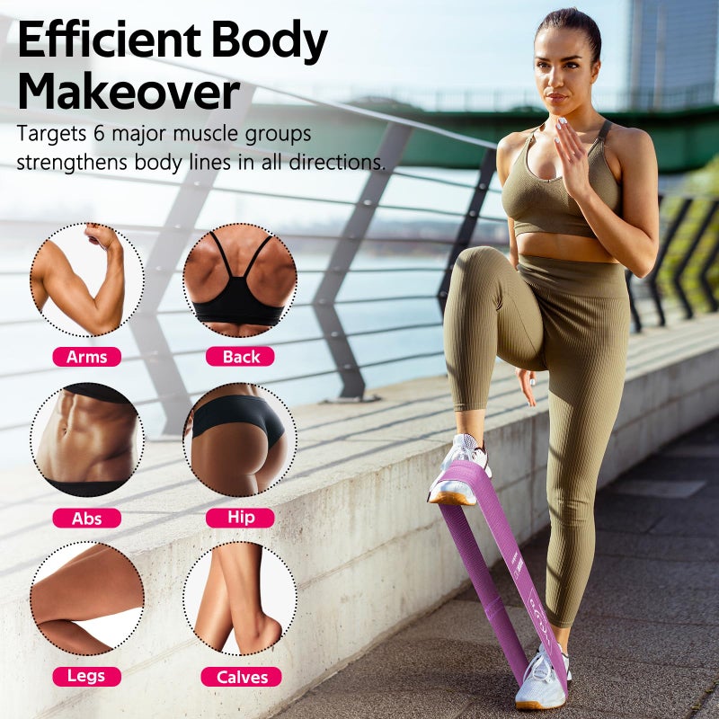 WALITO Fabric Resistance Bands for Working Out - Exercise Bands for Women and Men - Booty Bands for Legs - Thigh Bands for Workout - Fitness Bands for Yoga  Pilates  Physical Therapy and Home - Image 4